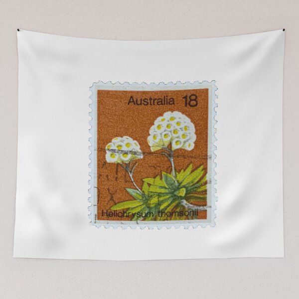 Item preview, Australian Everlasting Flower Vintage Postage Stamp designed and sold by red-amber65.