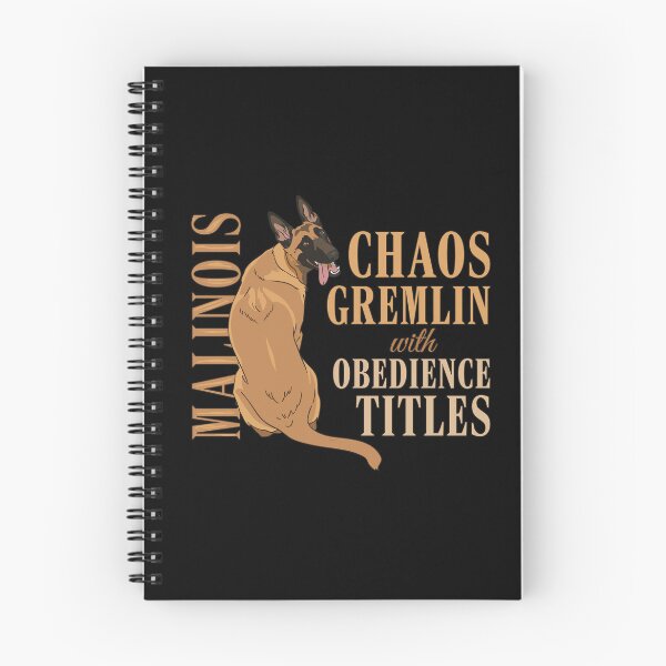 Item preview, Belgian Malinois - Chaos Gremlin with Obedience Titles designed and sold by k9printart.