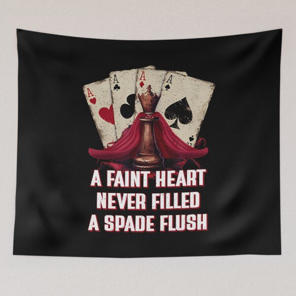 Item preview, Never Filled A Spade Flush Card Game Poker Card Player designed and sold by CleoRoseanna.