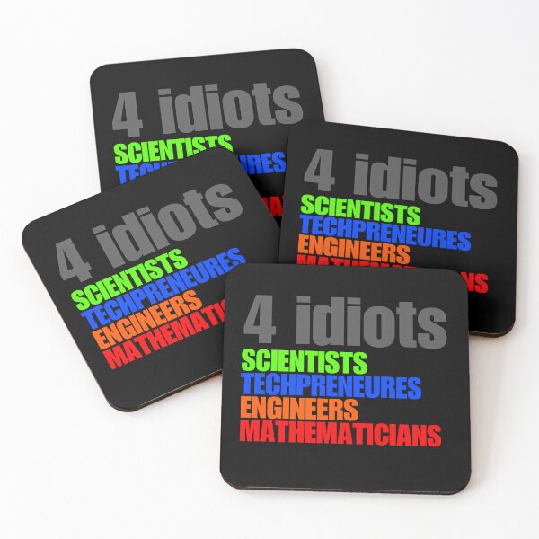 Item preview, 4 Idiots STEM Funny designed and sold by rebuZZ-Apparels-The Minimalistic Buzz.