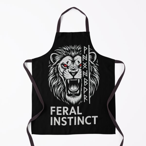 Item preview, Feral Instinct – Roaring Lion with Runes designed and sold by Dogandesighn.