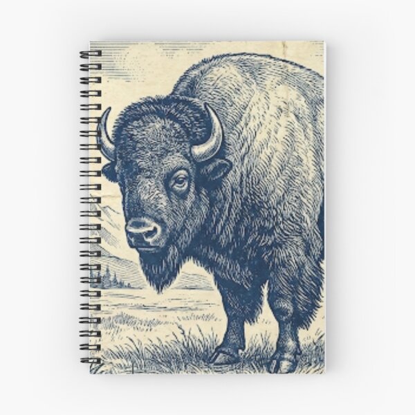 Item preview, Vintage Engraved American Bison Stamp Art designed and sold by EverBranz-stor.
