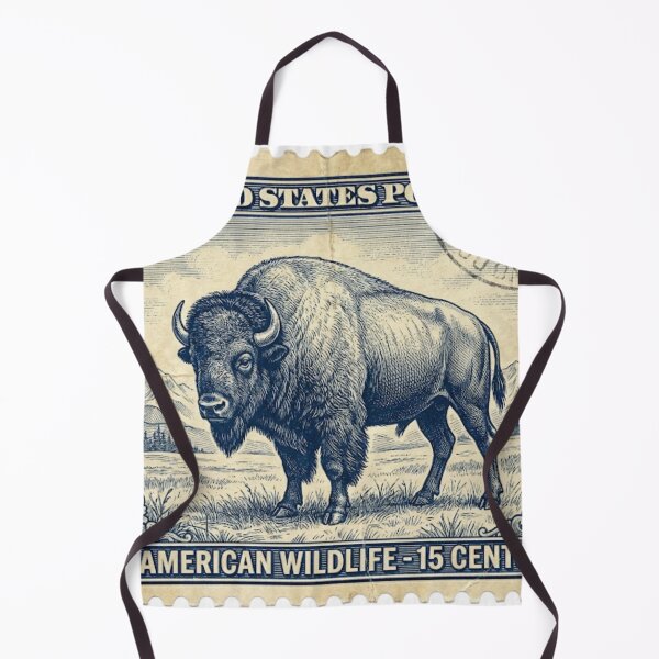 Item preview, Vintage Engraved American Bison Stamp Art designed and sold by EverBranz-stor.