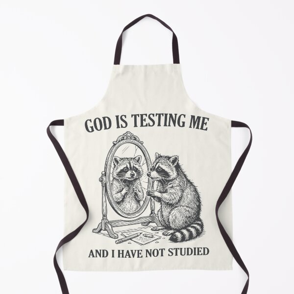 Item preview, God Is Testing Me Funny Raccoon Meme Vintage designed and sold by Y-Vibes.
