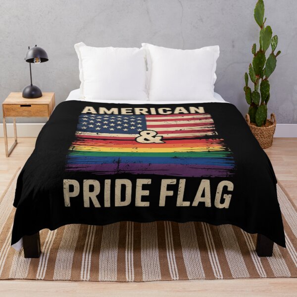 Item preview, LGBTQ Lesbian Gay Pride 4th of July American Rainbow Flag designed and sold by Belkisallen.