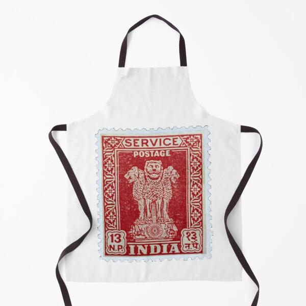 Item preview, Vintage Indian Lions Red Postage Stamp designed and sold by red-amber65.