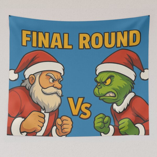 Item preview, Santa vs Grinch Final Round - Christmas Battle Fighting Game Style designed and sold by charlypicazo.
