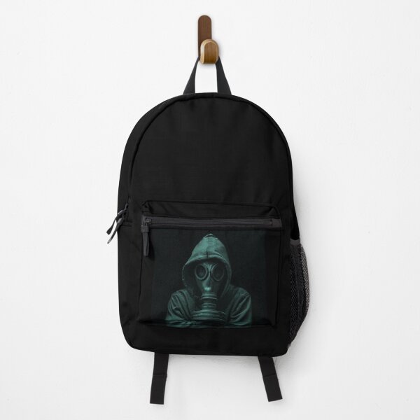 Item preview, Hooded Gas Mask Shadow – Dark Techno Aesthetic designed and sold by DarkSpaceVibes.