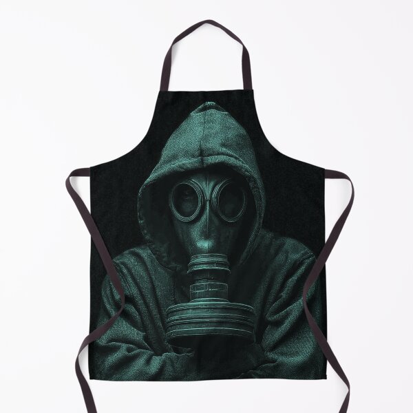 Item preview, Hooded Gas Mask Shadow – Dark Techno Aesthetic designed and sold by DarkSpaceVibes.