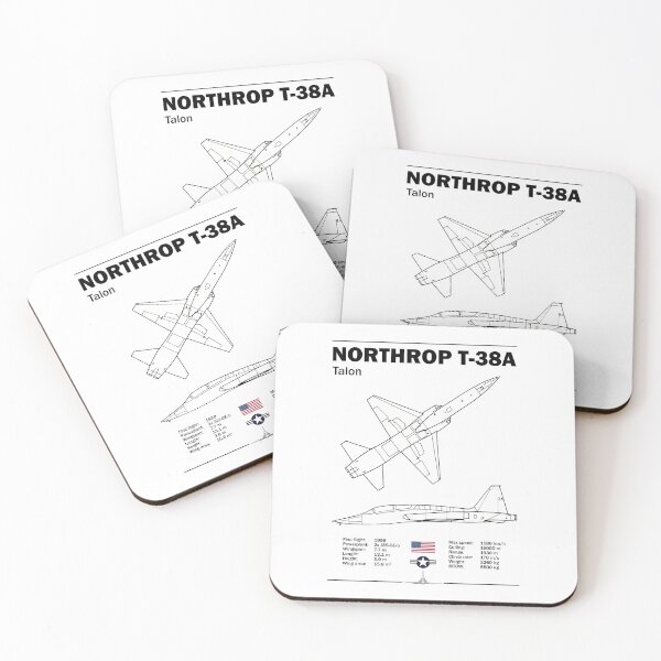 Item preview, Northrop T-38A Talon Blueprint Poster designed and sold by Justinian Matieu.