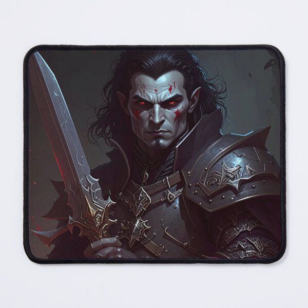 Item preview, The Sword Hand: Ancient Vampire Lord and Betrayer | Dark Fantasy Warrior with Glowing Blade designed and sold by SimpleMint.