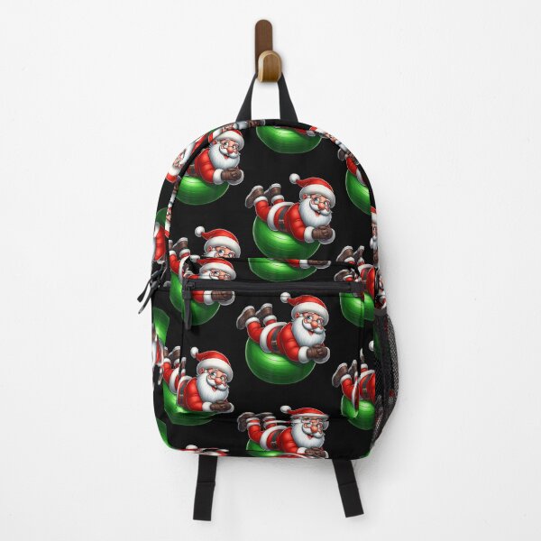 Item preview, Santa Claus Exercise Ball Gym Fitness Workout Christmas designed and sold by HollyTrina1.