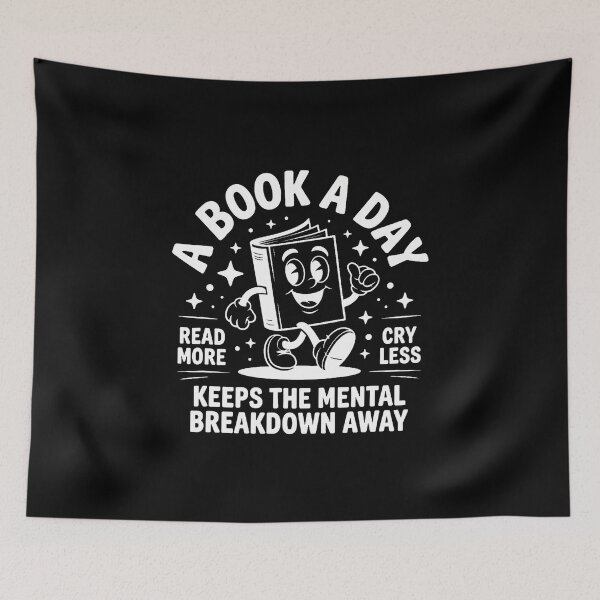 Item preview, Book A Day Keeps Mental Breakdown Away Reading Books designed and sold by MarianMartha.