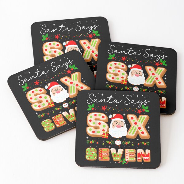 Item preview, Santa Seven Bruh Says Retro Santa Claus Six Happy Holiday designed and sold by ChadnoSmith.