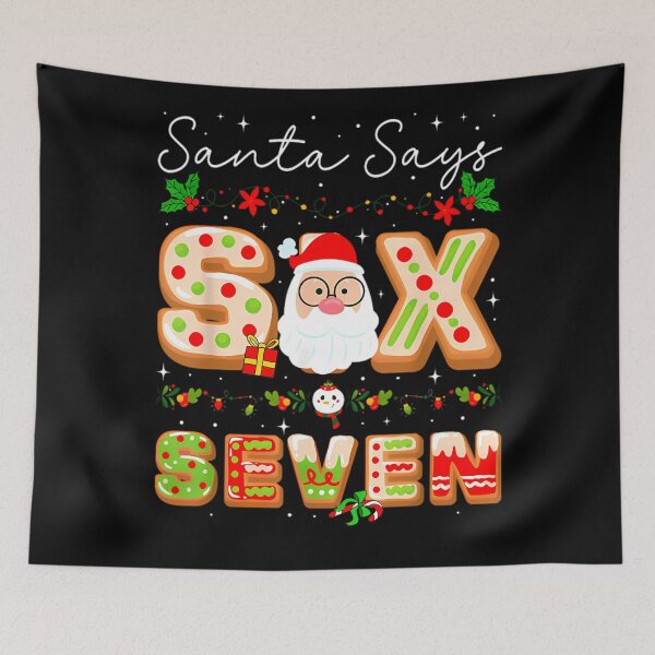 Item preview, Santa Seven Bruh Says Retro Santa Claus Six Happy Holiday designed and sold by ChadnoSmith.