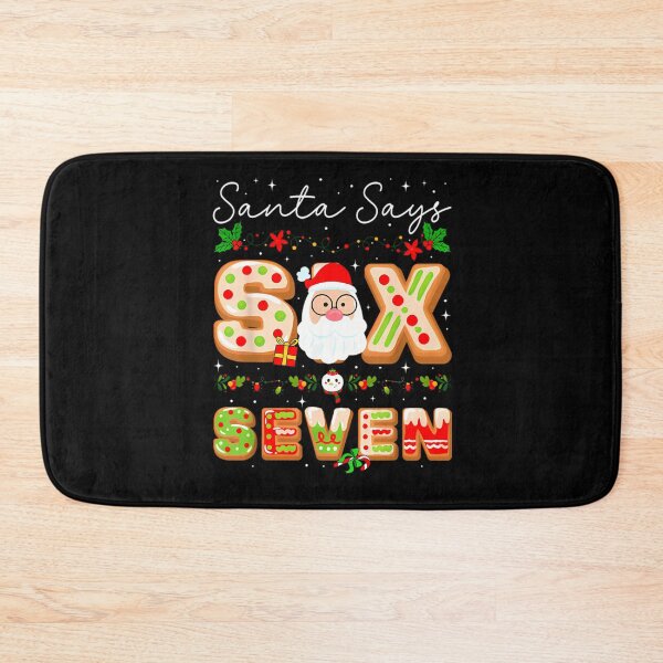 Item preview, Santa Seven Bruh Says Retro Santa Claus Six Happy Holiday designed and sold by ChadnoSmith.