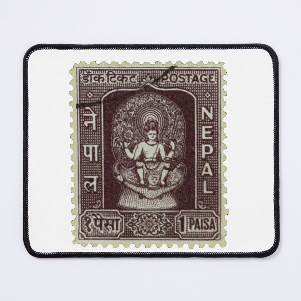 Item preview, Vintage Nepal Brown Postage Stamp designed and sold by red-amber65.