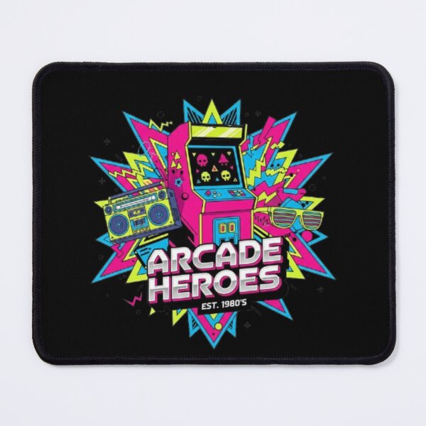 Item preview, Arcade Heroes – Neon Retro 80s Design designed and sold by Dogandesighn.