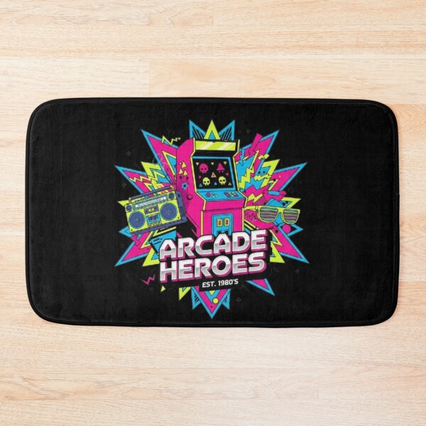 Item preview, Arcade Heroes – Neon Retro 80s Design designed and sold by Dogandesighn.