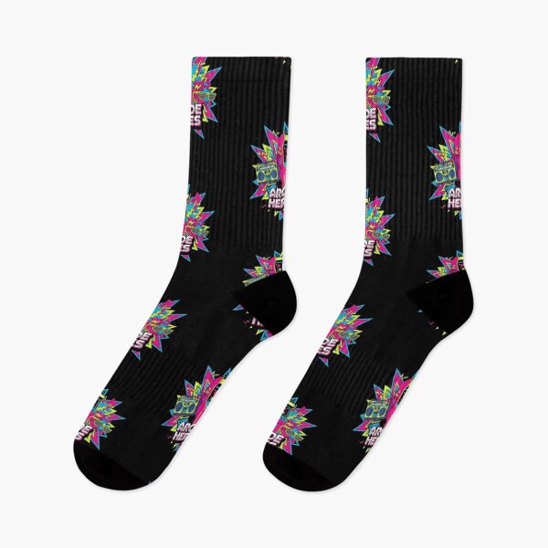Item preview, Arcade Heroes – Neon Retro 80s Design designed and sold by Dogandesighn.