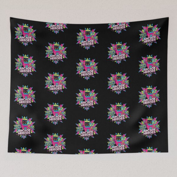 Item preview, Arcade Heroes – Neon Retro 80s Design designed and sold by Dogandesighn.