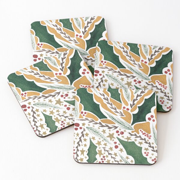Item preview, Golden Holly Christmas designed and sold by Eau en couleur.