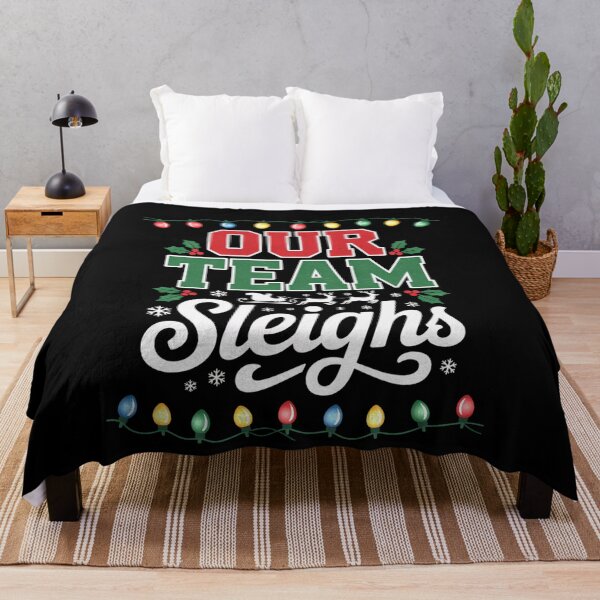 Item preview, Our Team Sleighs Funny Christmas Matching Design designed and sold by FreshVibe Prints.