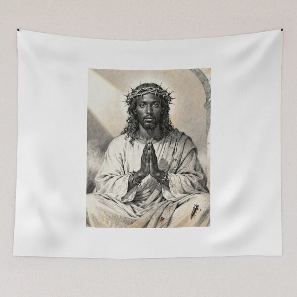 Item preview, Black Jesus Christ; Cristos Negros; designed and sold by StickerApe.
