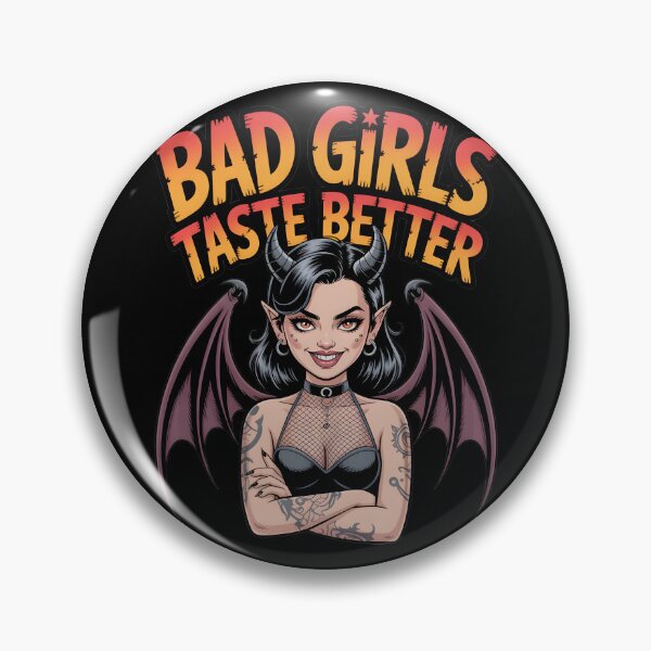 Item preview, Bad Girls Taste Better Succubus Pin Up Girl designed and sold by Harpagann.