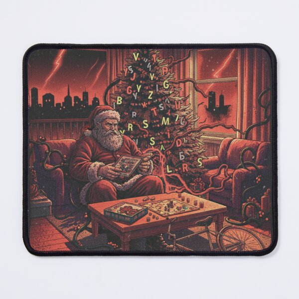 Item preview, Santa's Strange Holiday Print designed and sold by Late Theory.