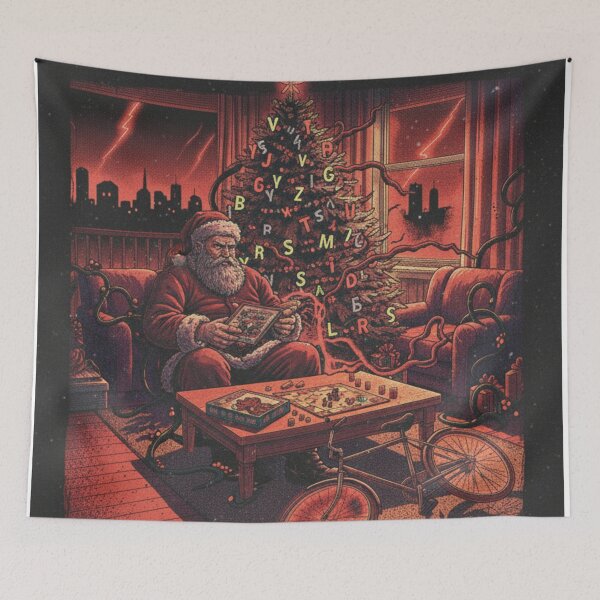 Item preview, Santa's Strange Holiday Print designed and sold by Late Theory.