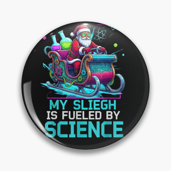 Item preview, Futuristic STEM Sleigh Christmas Tee - Glowing Science & Neon Santa designed and sold by ZyxDes.