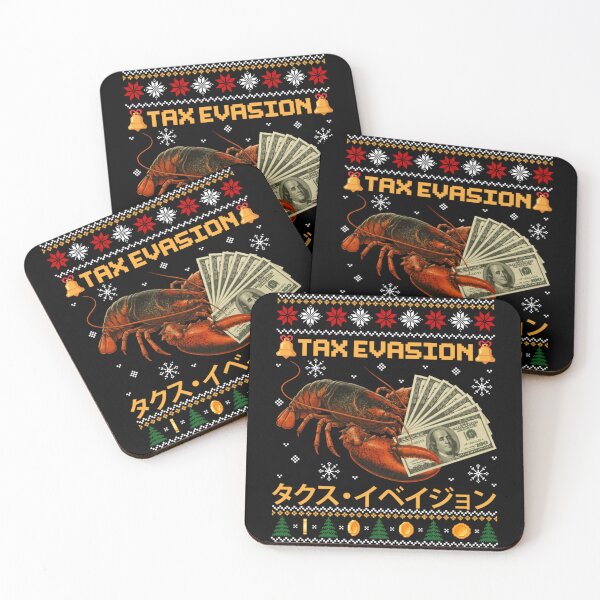 Item preview, Ugly Sweater Tax Evasion Lobster Funny Financial Christmas Joke designed and sold by HarinDonreka.