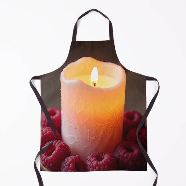 Item preview, Candle and raspberries: A warm play of light for the senses designed and sold by Mianku | Für das Leben.