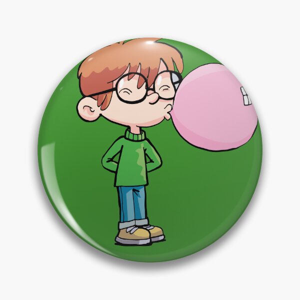 Item preview, boy with glasses blowing a bubble gum balloon designed and sold by duxpavlic.