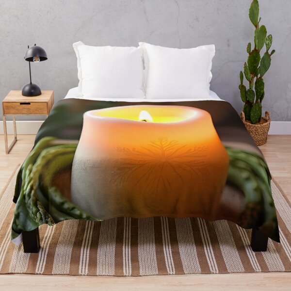 Item preview, Candle surrounded by fresh green asparagus designed and sold by Mianku | Für das Leben.