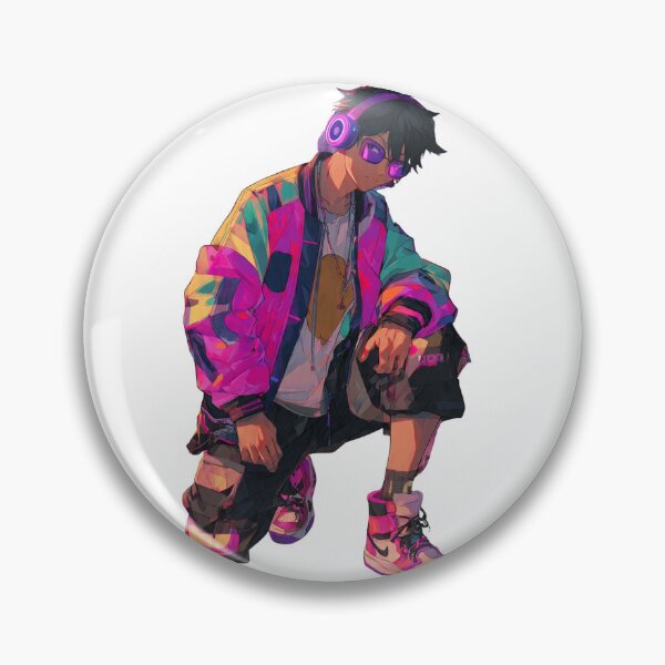 Item preview, cool_anime_boy_in_stylish_streetwear designed and sold by CheeFashion.