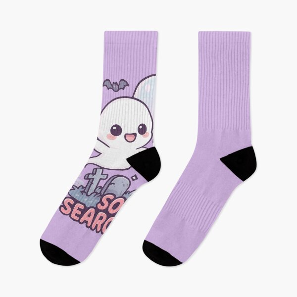 Item preview, Soul Searching – Chibi Ghosts in Pastel Graveyard designed and sold by JonelCrafts.