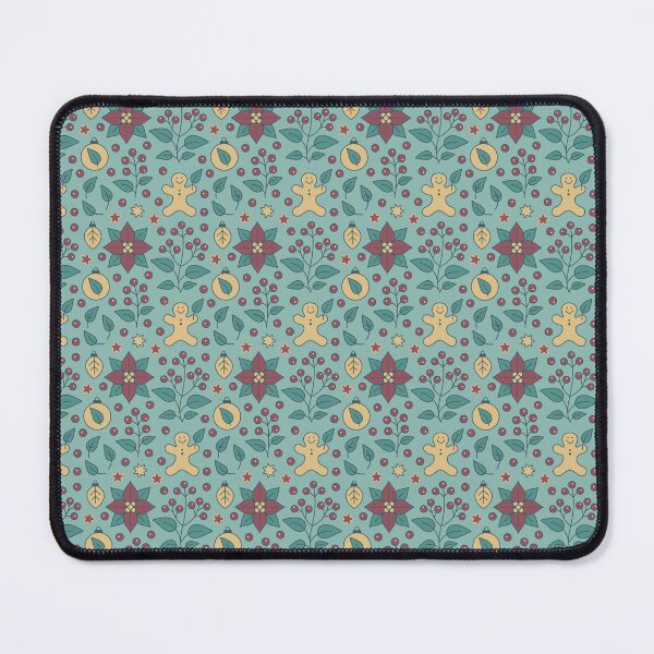 Item preview, Eco Christmas Gingerbread & Foliage Seamless Pattern designed and sold by illustana.