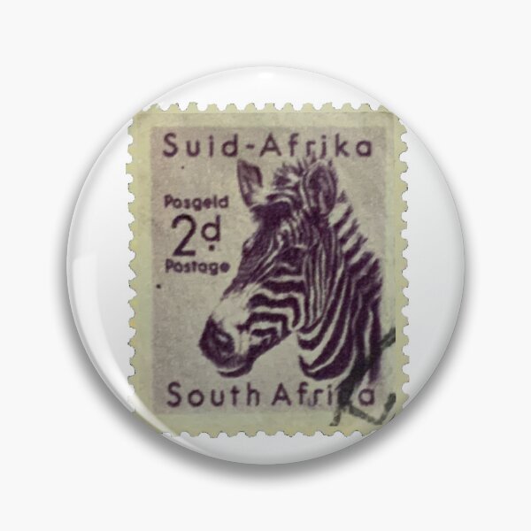 Item preview, Vintage South African Zebra Postage Stamp designed and sold by red-amber65.