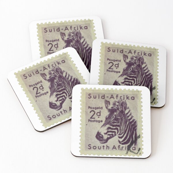 Item preview, Vintage South African Zebra Postage Stamp designed and sold by red-amber65.