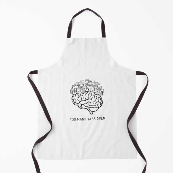 Item preview, Overthinking Meme — Too Many Thoughts, Too Many Tabs designed and sold by Wolf Atelier.