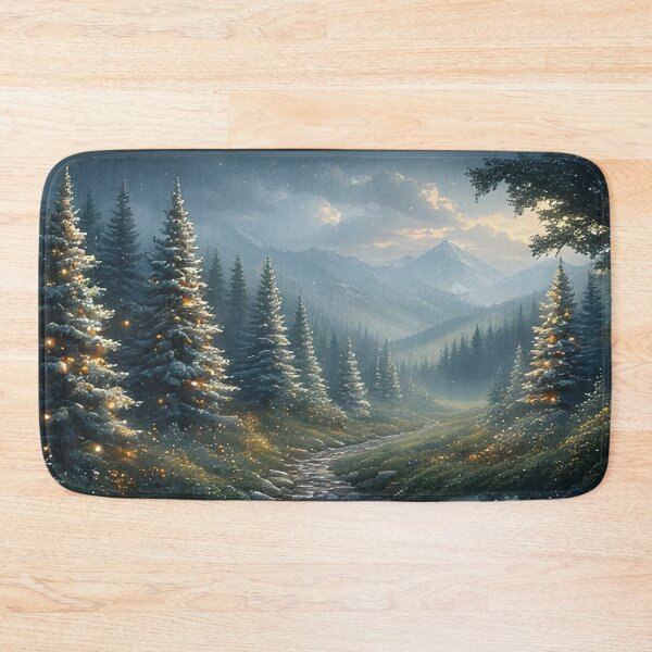 Item preview, A dreamy forest path with bright fir trees designed and sold by Mianku | Für das Leben.
