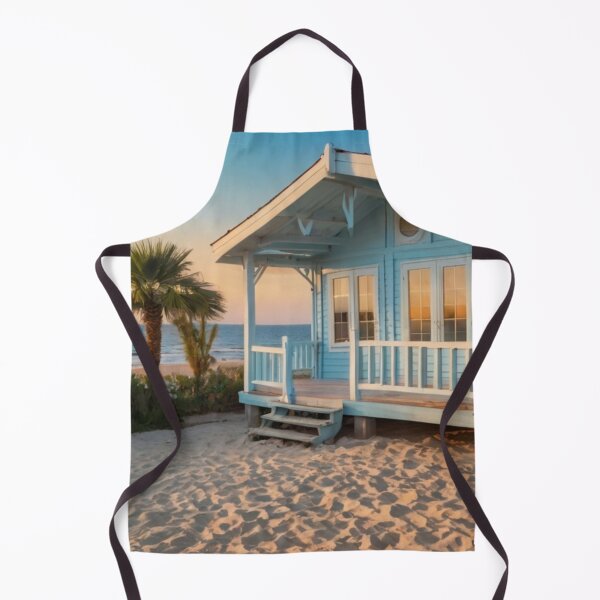Item preview, Soft Light Blue Oceanfront Cottage with Garden Blossoms designed and sold by BlareBlare.
