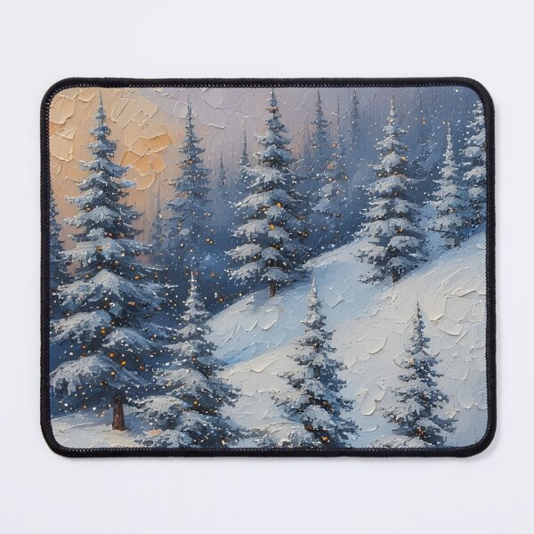 Item preview, Winter landscape with snow-covered trees in the sunlight designed and sold by Mianku | Für das Leben.