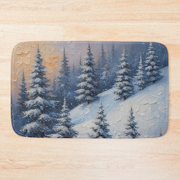 Item preview, Winter landscape with snow-covered trees in the sunlight designed and sold by Mianku | Für das Leben.