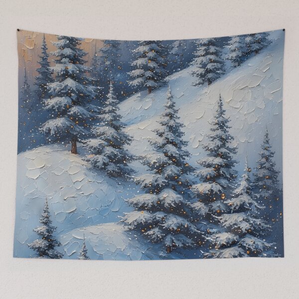 Item preview, Winter landscape with snow-covered trees in the sunlight designed and sold by Mianku | Für das Leben.