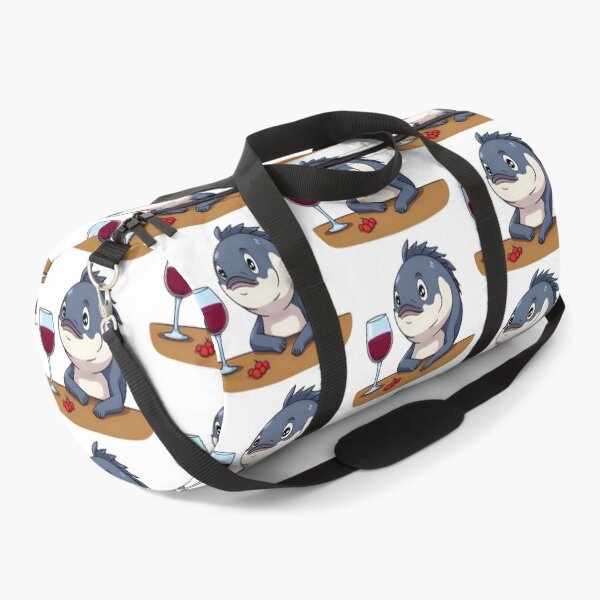 Item preview, Fish in a Bar with a Cup of Red Wine Fish Drinking Wine designed and sold by bestggraphico.