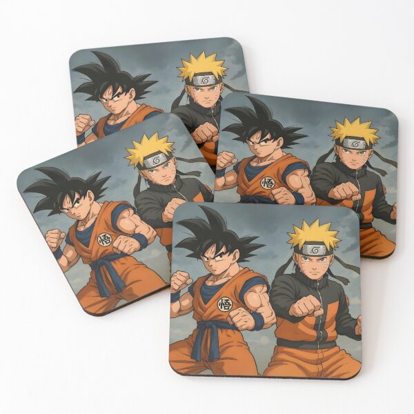 Aperçu de l'œuvre Goku et Naruto - Guerriers légendaires du crossover créée et vendue par OuroToon.