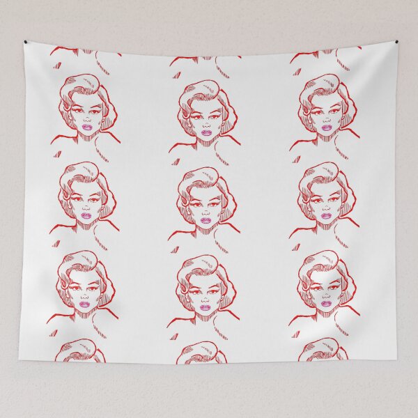 Item preview, Neon Line Art Woman Portrait designed and sold by Regal-Elegances.